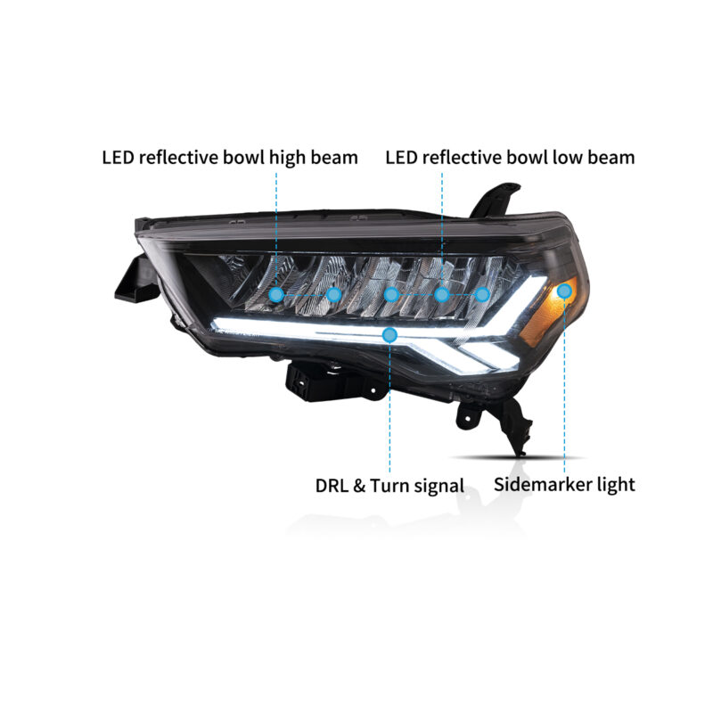 VLAND Headlights For 2014-2023 Toyota 4Runner - Image 8