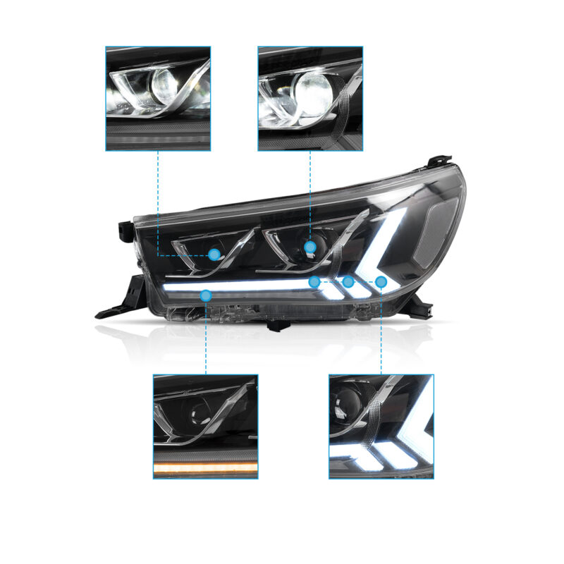 VLAND Headlights For 2015-2020 Toyota Hilux Revo Rocco - Image 3