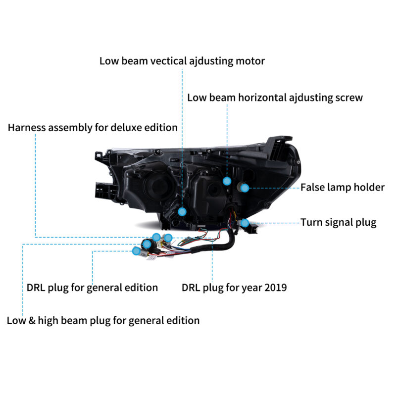 VLAND Headlights For 2015-2020 Toyota Hilux Revo Rocco - Image 4