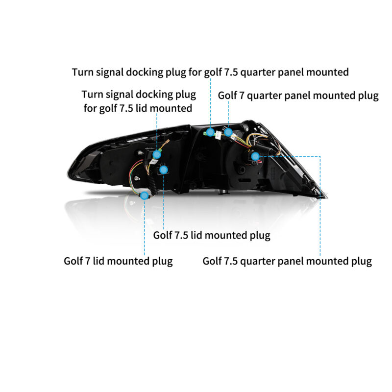 VLAND Taillights For 2012-2020 Volkswagen Golf 7 / 7.5 - Image 4