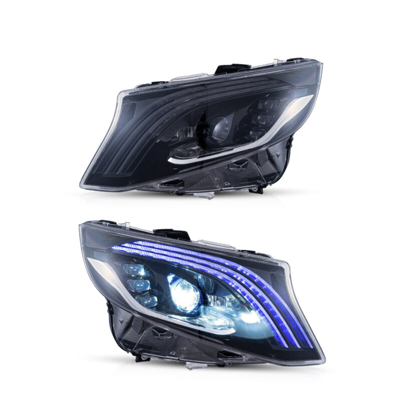 VLAND Hedlights For 2016-2024 Mercedes Benz Vito