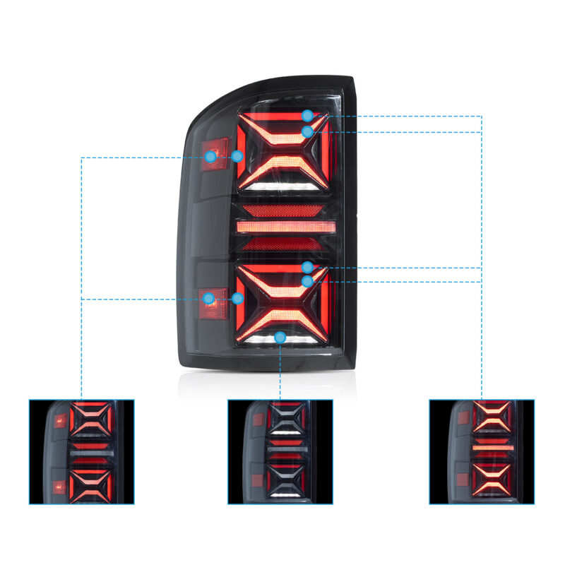 VLAND Taillights For 2007-2013 Chevrolet Silverado - Image 4