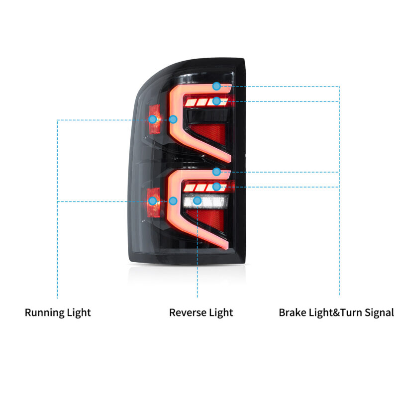 VLAND Taillights For 2007-2013 Chevrolet Silverado - Image 3