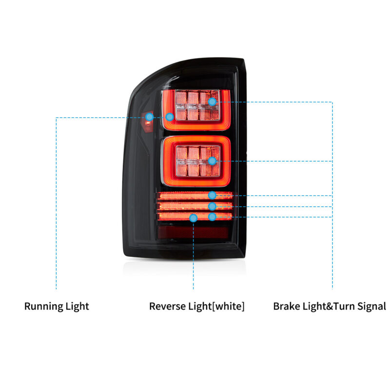 VLAND Taillights For 2007-2013 Chevrolet Silverado - Image 3
