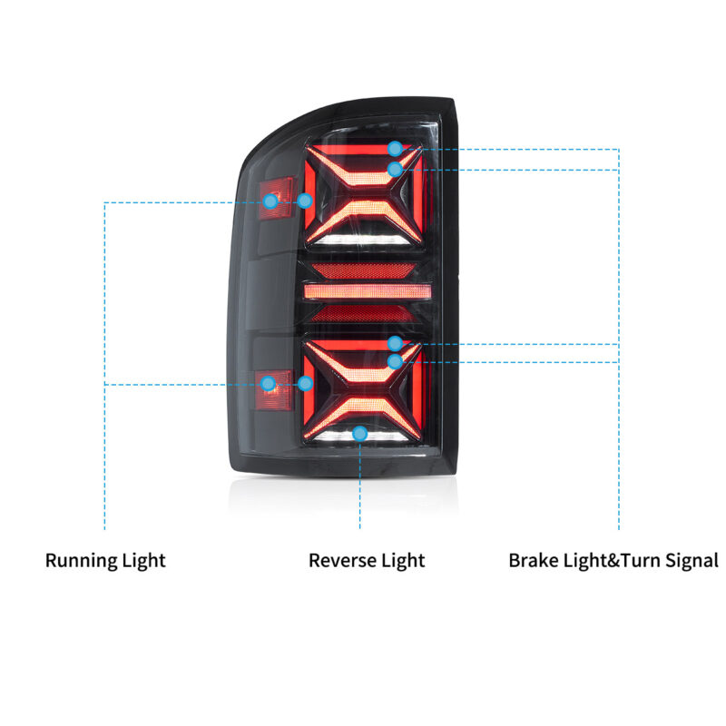 VLAND Taillights For 2007-2013 Chevrolet Silverado - Image 3