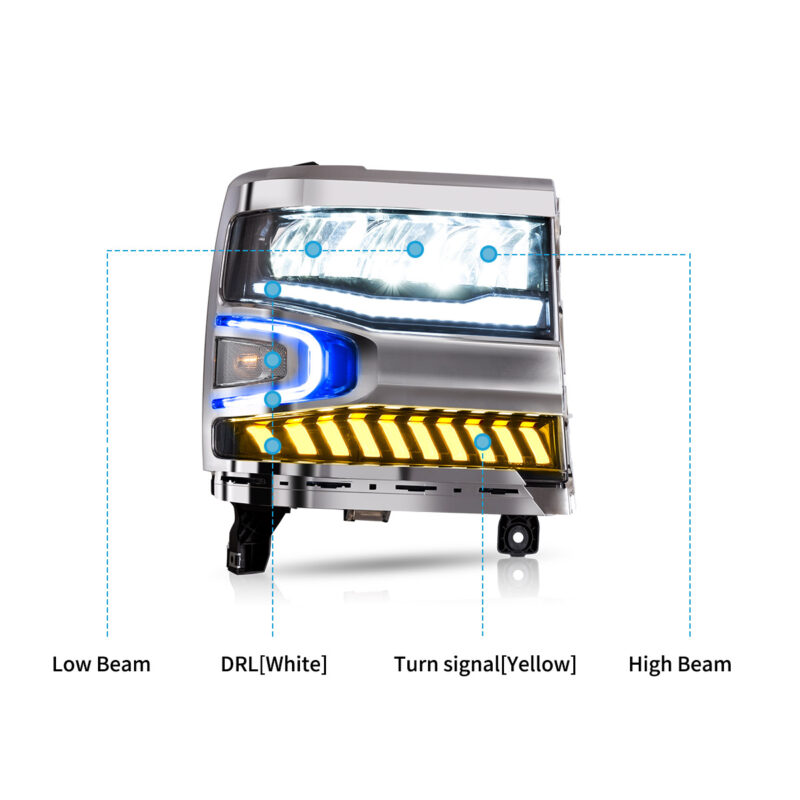 VLAND  Headlights For 2016-2018 Chevrolet Silverado 1500 - Image 8