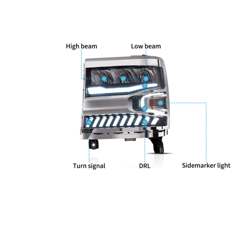 VLAND  Headlights For 2016-2018 Chevrolet Silverado 1500 - Image 3