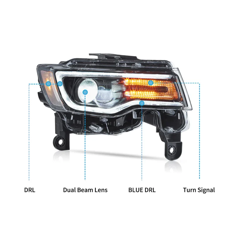 VLAND LED Headlights For 2014-2022 Jeep Grand Cherokee - Image 7